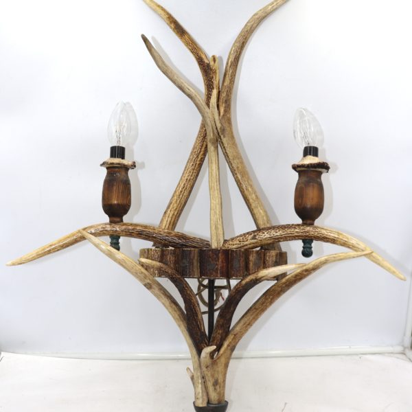 Lampe applique en corne