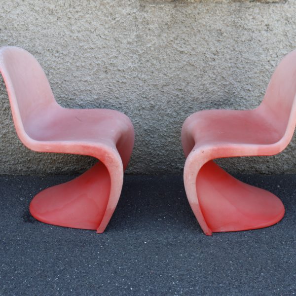 2x chaises Panton éditée par Vitra