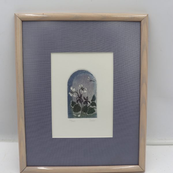 Tableau fleurs violettes