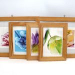 Lot de 5 cadres en bois