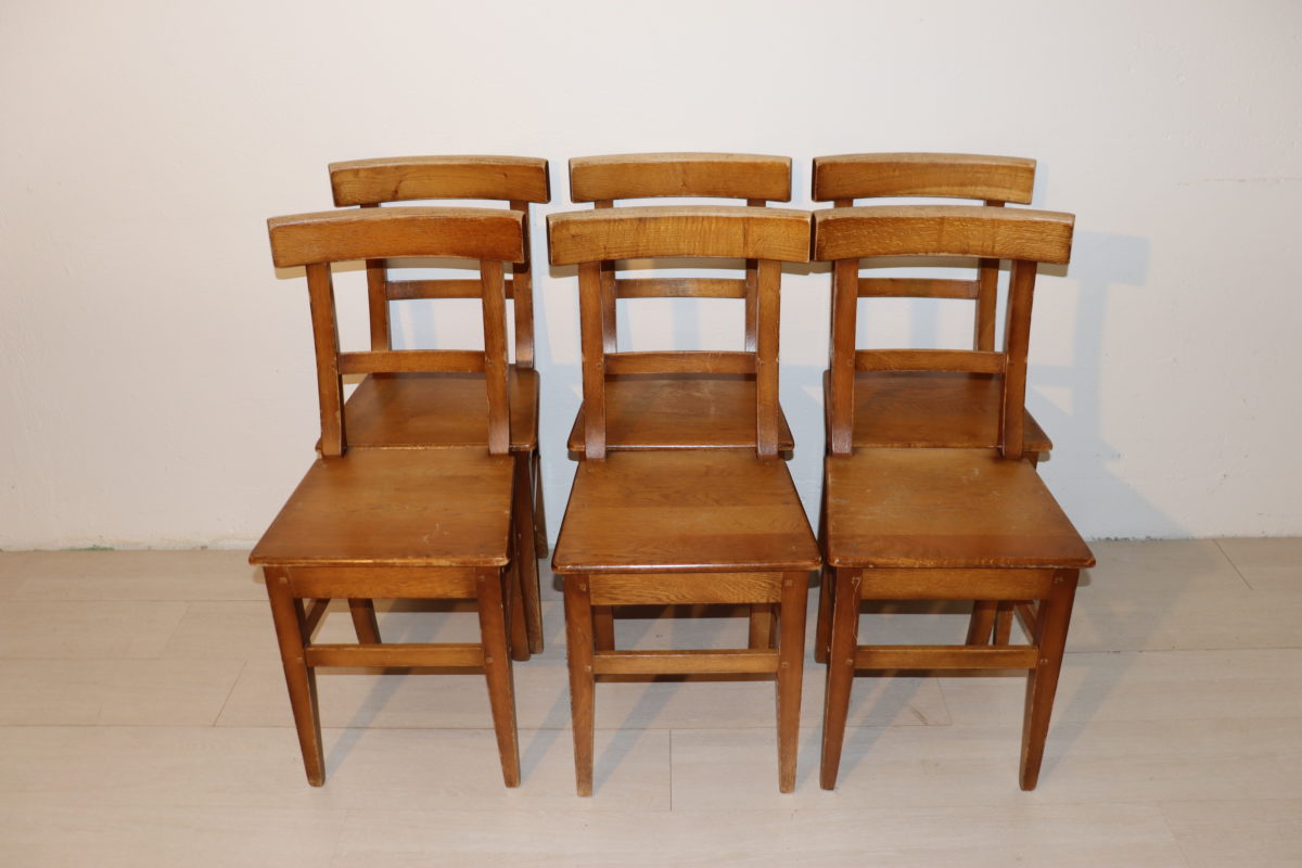 6x chaises en bois – Image 1