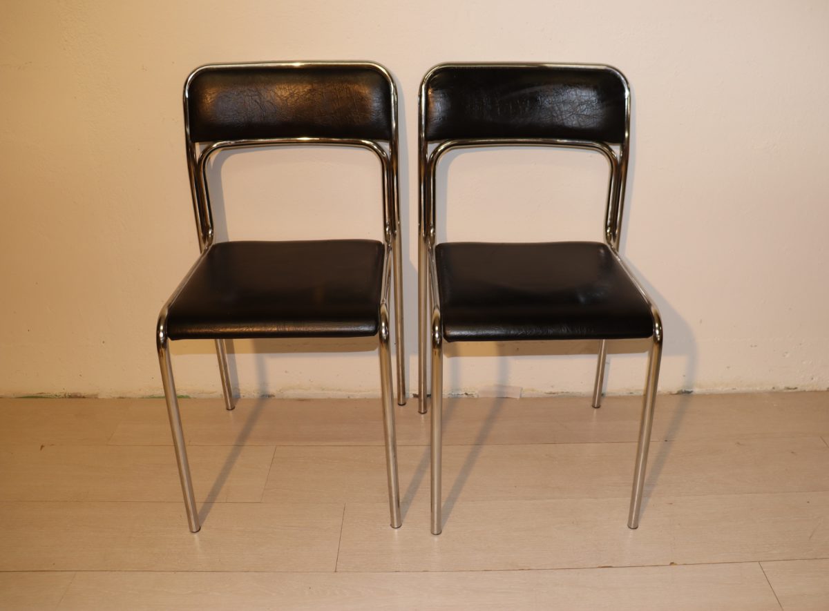 2x chaises noires – Image 1