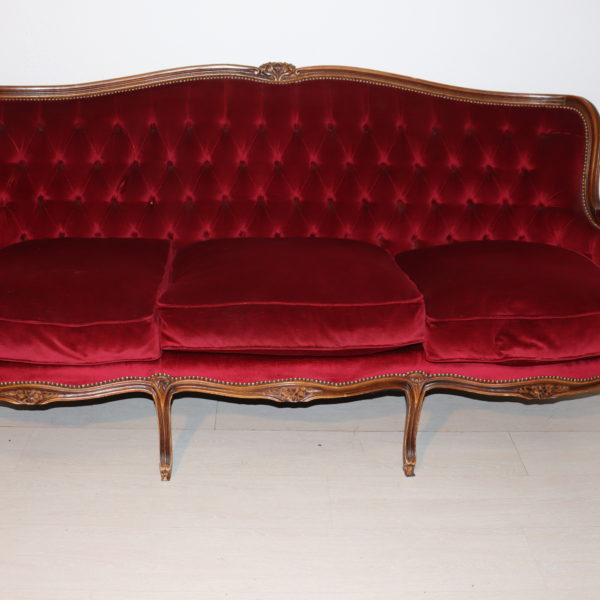 Canapé rouge
