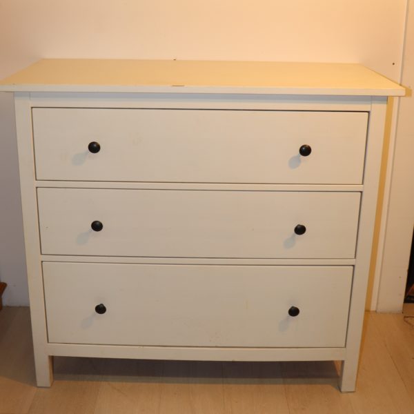 Commode blanche 3 tiroirs