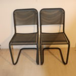 2x chaises en métal