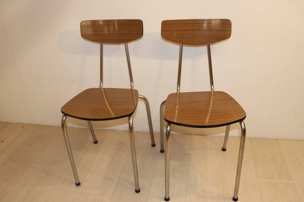 2x chaises en formica – Image 1