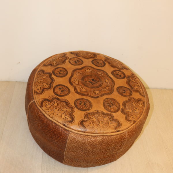 Pouf Marocain en cuir