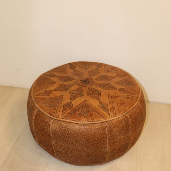 Pouf Marocain en cuir