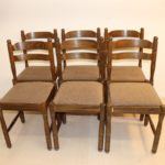 6x Chaises en bois