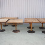 Lot de tables à restaurer / 2 petites 25.- pce / 3 grandes 50.- pce