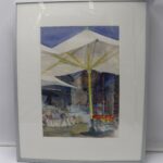 Tableau "Terrasse" aquarelle