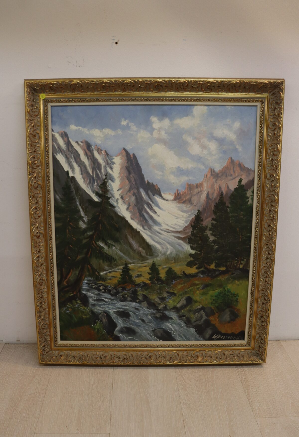 Tableau val d'Arpette / Huile sur toile – Image 1