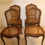 4x chaises cannelées