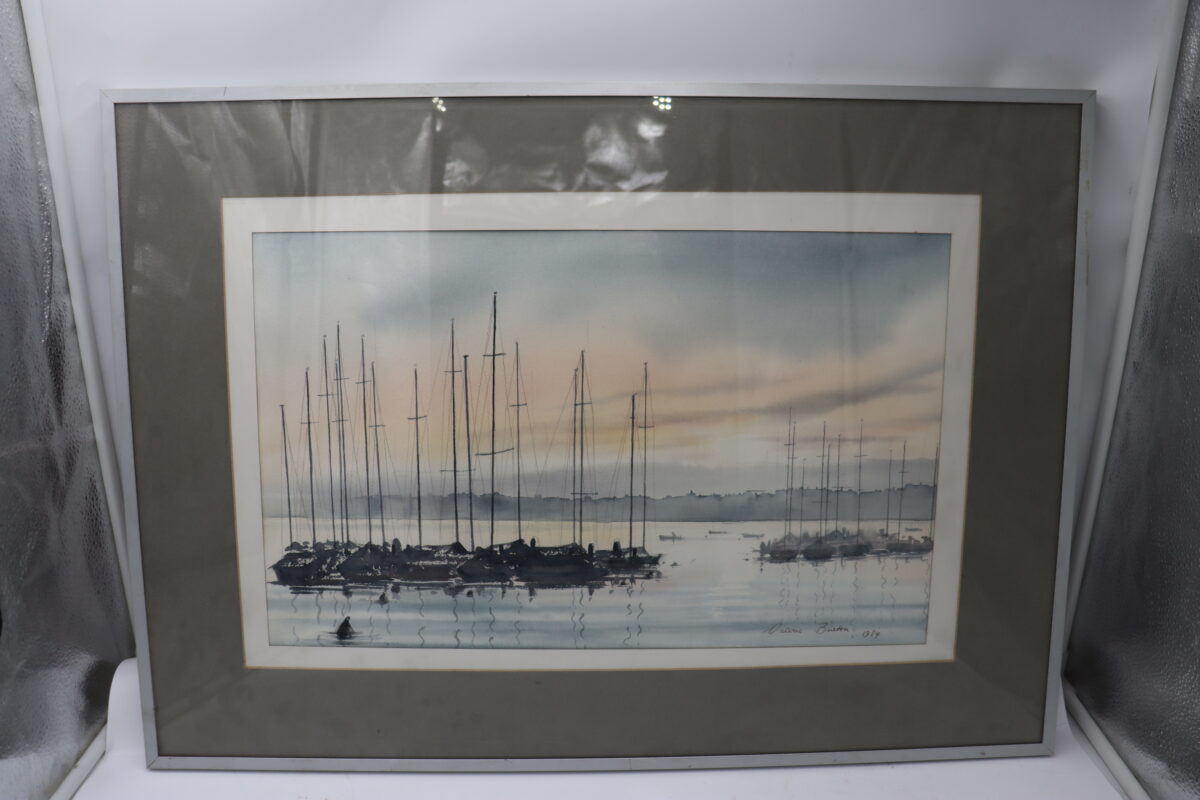 Tableau peinture bâteaux – Image 1