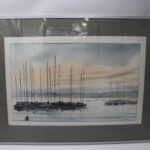 Tableau peinture bâteaux