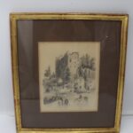 Tableau dessin château