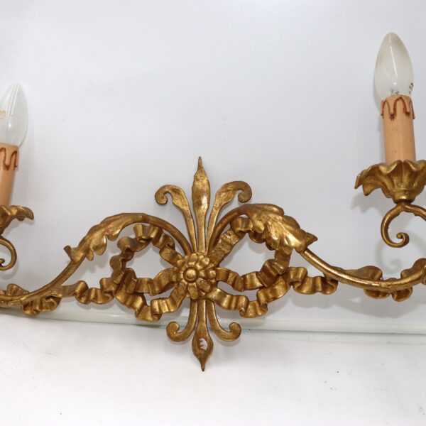 Applique en bois et laiton