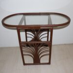 Table bambou et verre