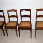 4x chaises cannelées