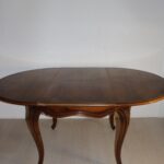 Table à manger ronde avec rallonge