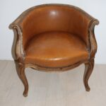 Fauteuil en cuir