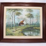 Tableau paysage au bord de l'eau