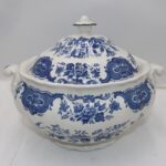 Soupière Ridgway bleu