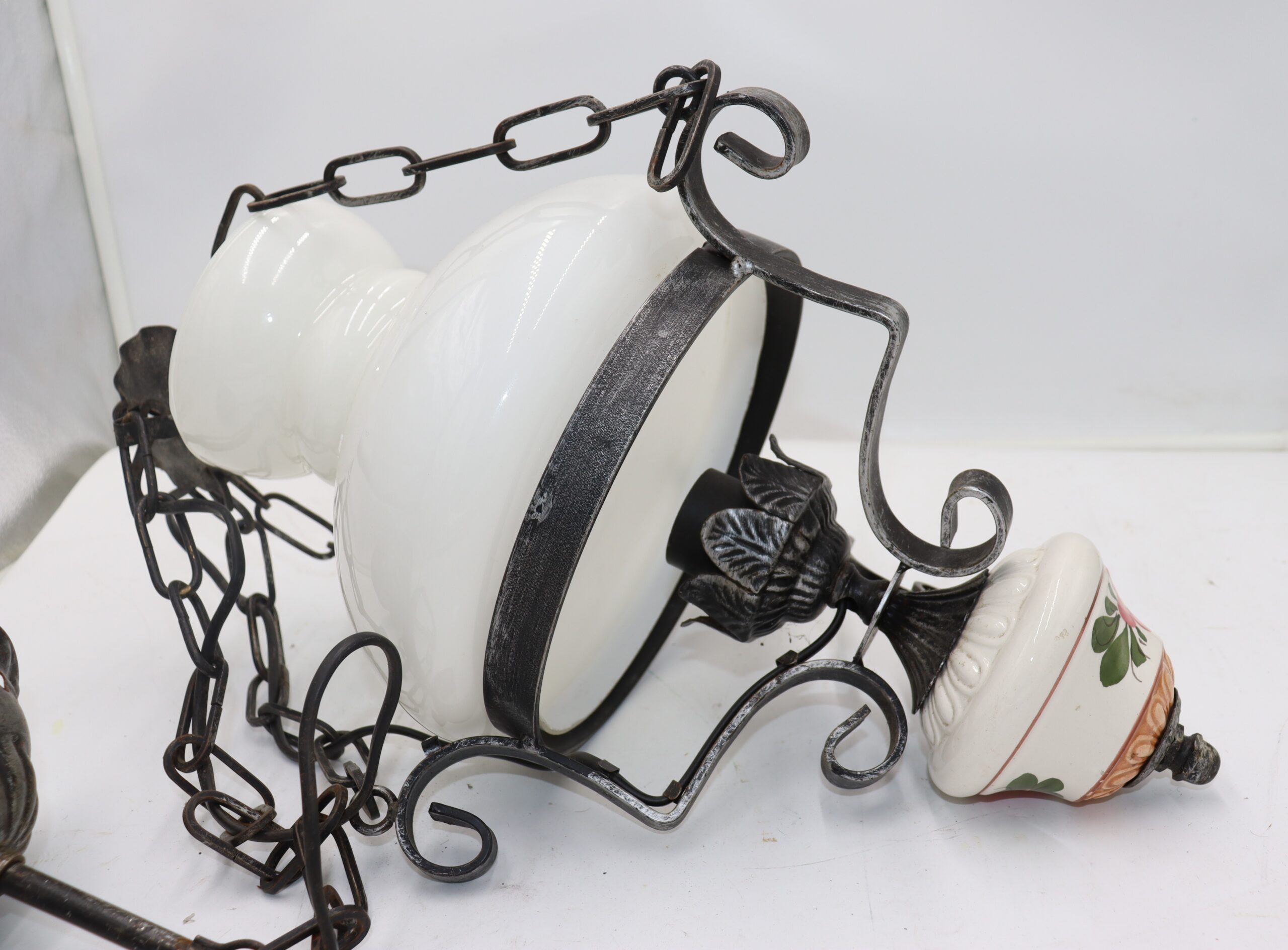 8464 Suspension en verre et métal – Image 1