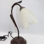 Lampe métal et verre