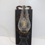 Apllique en bois et verre