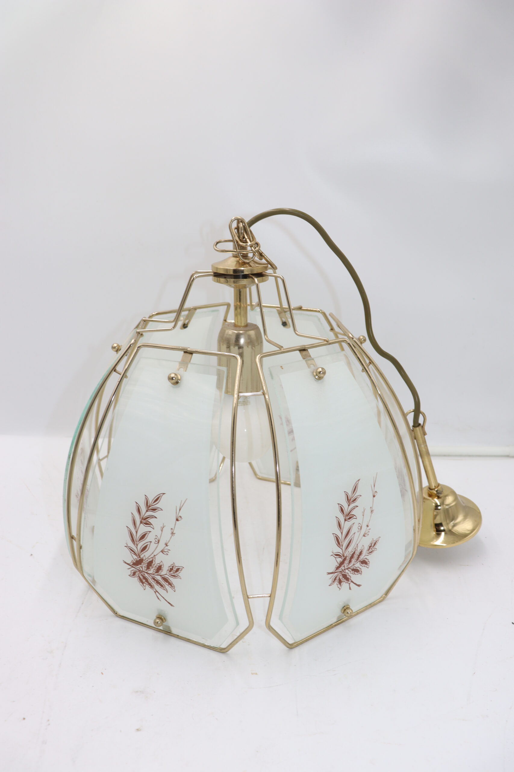 8477 Suspension en verre vintage – Image 1