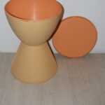 Tabouret orange Prince AHAH Design  Starck pour Kartell
