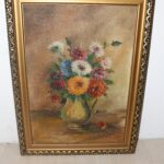 Peinture sur toile bouquet de fleurs