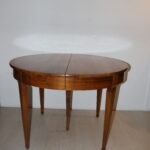 Table de salle à manger ronde avec rallonges