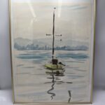 Tableau aquarelle bâteau