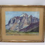 Tableau peinture montagne