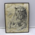 Tableau lion