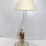 Lampe de chevet skieur