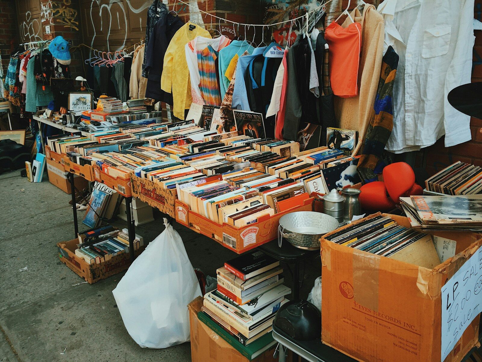 assorted books on table