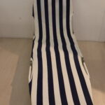 Chaise longue en tissu