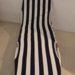 Chaise longue en tissu