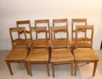 8x anciennes chaises en bois
