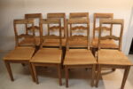 8x anciennes chaises en bois – Image 2