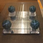Table de salon en verre