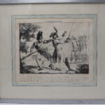 Tableau: lithographie de la 'galerie militaire'