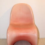 Chaise de jardin rouge