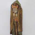 Statue en bois