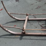Ancienne luge en bois