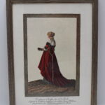 Tableau: gravure du costume suisse du 16ème siècle