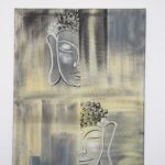 Tableau avec portrait de bouddha